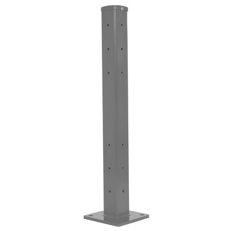 Rigid Tube Post 42In Bolt-On Style Gray Semi Gloss